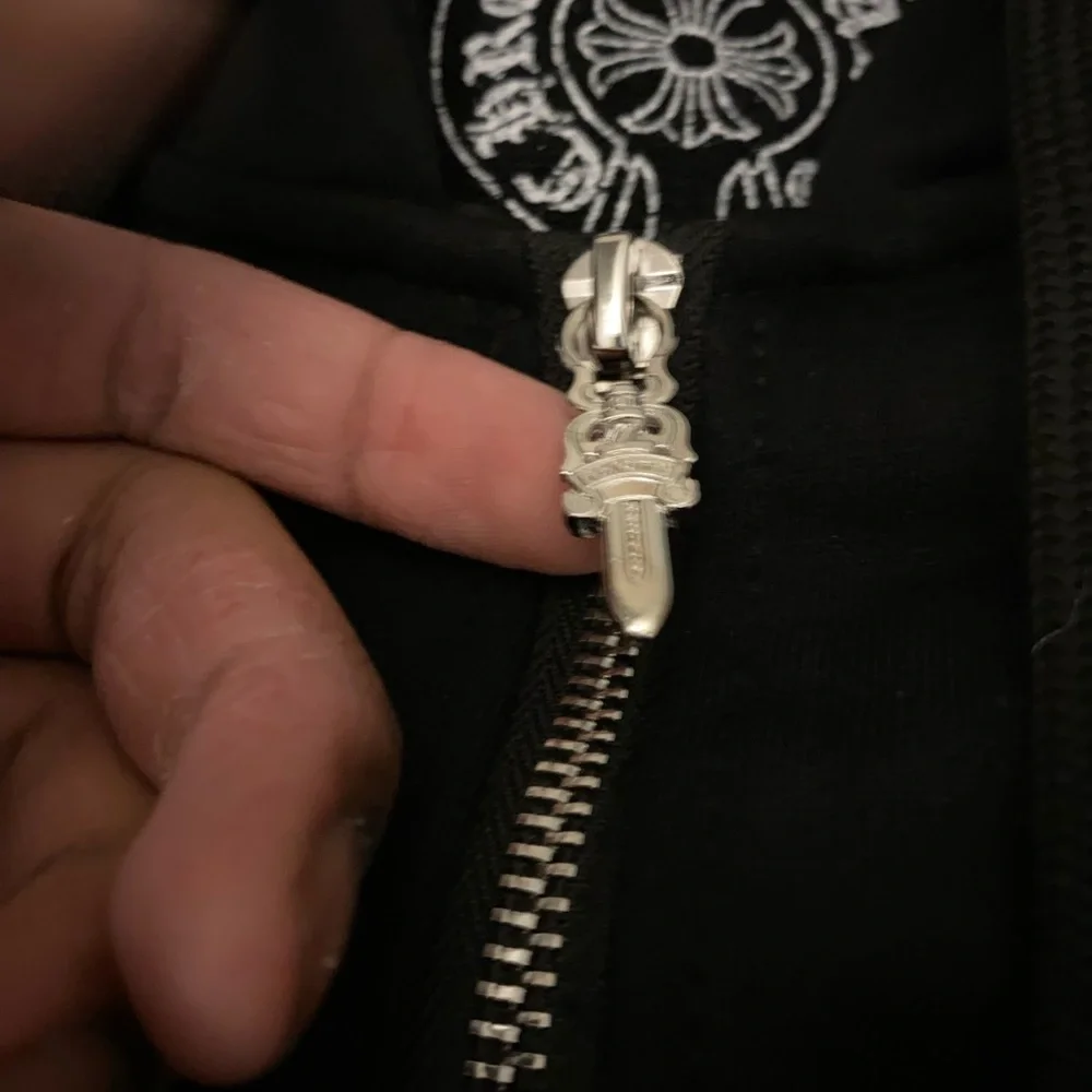 Chrome Hearts Black Hoodie with White Graphics - Picture 4 of 6